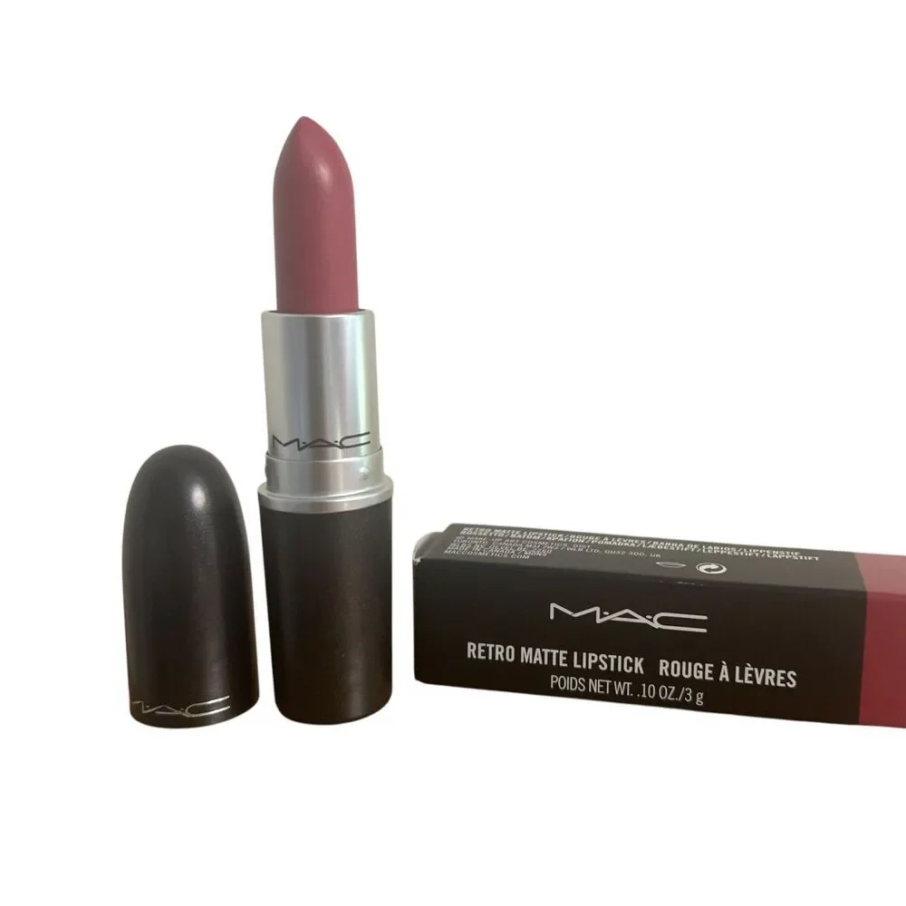 MAC Retro Matte Lipstick 705 Flat Out Fabulous Bright Plum Magenta 0.10oz NEW